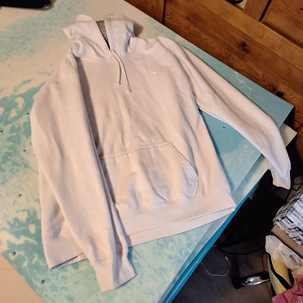 XL Champion White Hoodie for Men